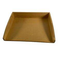 Newell Rubbermaid Light Wood Letter Tray Dove Tail Corners In Out Box Desk Paper
