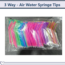 Dental 3-way Air Water Syringe Disposable Spray Tips Triple Nozzles Upto 1000bx