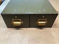 Antique Yawman Erbe Metal Industrial Stacking File Cabinet Section