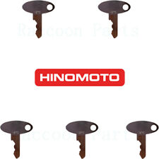 5 Hinomoto Tractor Ignition Keys C142 C144 C172 C174 Massey Shibaura Ford Laymor