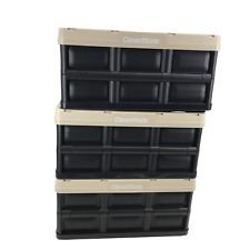 Clevermade Collapsible Storage Bins 32l Foldaway Multi-use Container 66lbs