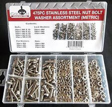 475pc Goliath Industrial Ssnb475 Stainless Steel Metric Nut Bolt Assortment