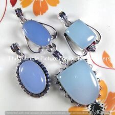 Chalcedony 1 Pcs Wholesale Lots 925 Sterling Silver Plated Pendant Lp-11-318