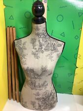 Female Mannequin Torso Dress Form Tripod Stand Clothing Fabric Surface Display