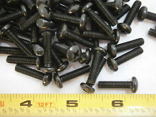 Machine Screws 1032 X 34 Phillips Pan Head Steel Black Zinc Lot Of 50 2553
