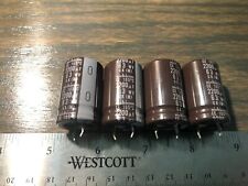 Lot Of 4 Nichicon Audio Grade Capacitors Snap-in 2200uf 63v 10mm Pitch