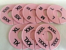 Lularoe Clothing Round Rack Size Dividers Pink With Black Print Xxs - Xxxl
