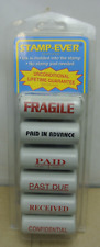 New 6 Stampever Brand Stamp Past Due Paid Advance Fragile Etc
