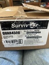 100 - Survivor Quar4500 Tyvek Envelopes 10x13x1-12