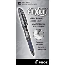 Pilot Frixion Erasable Gel Pens Extra Fine Point Black Ink Dozen 31573 938561