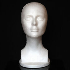 Female Foam Mannequin Head Stand Holder Display Hair Hats Cap White Foam Head