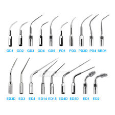 19 Type Dental Ultrasonic Scaler Tips Scaling Endo Perio Fit For Nsk Satelec