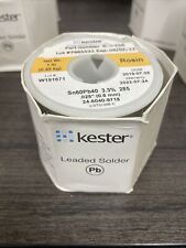 1lb Kester Solder .025 0.6mm 6040 Rma 3.3 66285 Core Eutectic Expired 2022