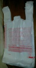 50ct Large 16 Thank You T-shirt Plastic Grocery Shopping Bags With Handle