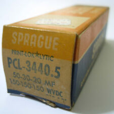 Sprague Pcl-3440.5 50 30 20 Mf 150 Wvdc Electrolytic Capacitor Nos