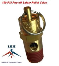 190 Psi Air Compressor Safety Relief Pop Off Valve Solid Brass 14 Male Npt New