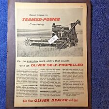 1959 Oliver Combine. Original Vintage Ad From 1959