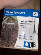 Micro Sprayers Dig 8824-1b Mini Sprinkler Assembly On Spike 20 Count