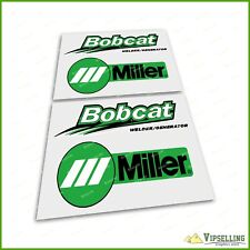 Miller Welder Generator Bobcat Green Laminated Premium Quality Decals Stickers