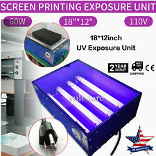 60w Screen Printing Exposure Unit 18x12 Silk Screen Printing Machine Uv Light