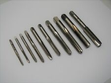 10 Assorted Size Hand Tap 4-40 To 716-14 Made In Usa