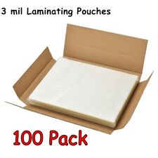 3 Mil Thermal Laminating Pouches 100 Pack 9 X 11.5 Letter Laminator Sheets