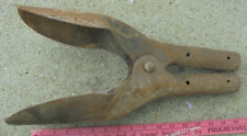 Antique Vintage Manual Post Hole Auger Digger Garden Drill Metal Used With Wood