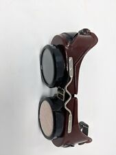 Vintage Norton Safety Welding Goggles Steampunk Dark Glass Lens Side Panels Usa