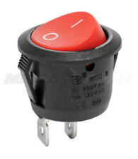 Spst Kcd1 On-off Round Mini Rocker Switch Wred Actuator 6a250vac Usa Seller