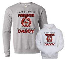 Firefighter Proud Daddy Fireman Honeville Hoodie Crewneck Sweatshirt