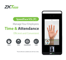Zkteco Speedface 5vlp Time Attendance Facial Biometric Access Employer Adms