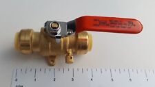 1 34 Push Fit Ball Valve With Drain And Drop Ear Lead Free