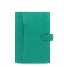 Filofax Personal Size Lockwood Organiser Diary Book Aqua Green Leather 021686