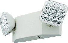 Lithonia Lighting Eu2c M6 Emergency Light With 2 Led Lamps Square Ivory White