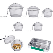 5 Pcs Ultrasonic Cleaner Baskets Stainless Steel Parts Basket Jewelry Steam