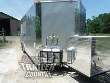 New 8.5 X 22 22 Enclosed Concession Food Vending Bbq Mobile Kitchen Trailer