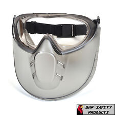 Pyramex Capstone Lab Safety Goggle With Adjustable Face Shield Gg504tshield