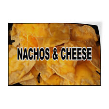 Decal Stickers Nachos Cheese Food Fair Restaurant Cafe Market Store Sign Label