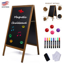 40x20 Wood Chalkboard Sign Double Side Magnetic A-frame Sidewalk Blackboard