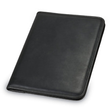 Portfolio Binder Leather Business Professional Folder Notepad Holder