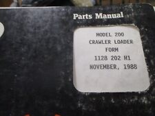 Dresser 200 Crawler Loader Parts Book Manual