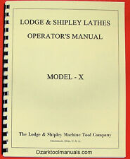 Lodge Shipley Model X 14162025 Lathe Operator Instruction Manual 0440