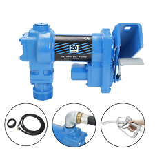 Hi-flow Fuel Transfer Pump Gasoline Pump 20gpm 12v With Hose Nozzle For Diesel