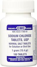Sodium Chloride Tablets 1 Gm 100 Per Bottle Salt