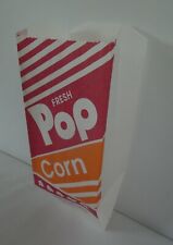 Qty 100 Popcorn Snack 1 Oz Paper Bags Concession Machine Supplies 3.5 X 2 X 8