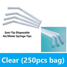 Dental Air Water Syringe Clear 3 Way Syringe Tips Sani-tip Type 250pcsbag