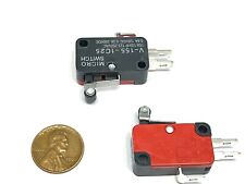 2 Pieces Limit Micro Roller Switch V-155-1c25 Spdt Snap Action Momentary B1