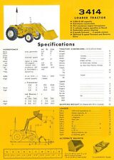Ih International 3414 Industrial Loader Tractor Sales Brochure Specs Payline