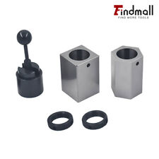 New 5c Collet Block Set- Square Hex Rings Collet Closer Holder For Lathe