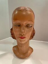 Vintage Woman Mannequin Head 1940-1950s